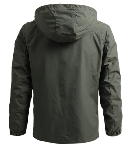 Men’s Waterproof Shell Jacket | Windproof Hooded Outerwear | Lightweight Fall Layer