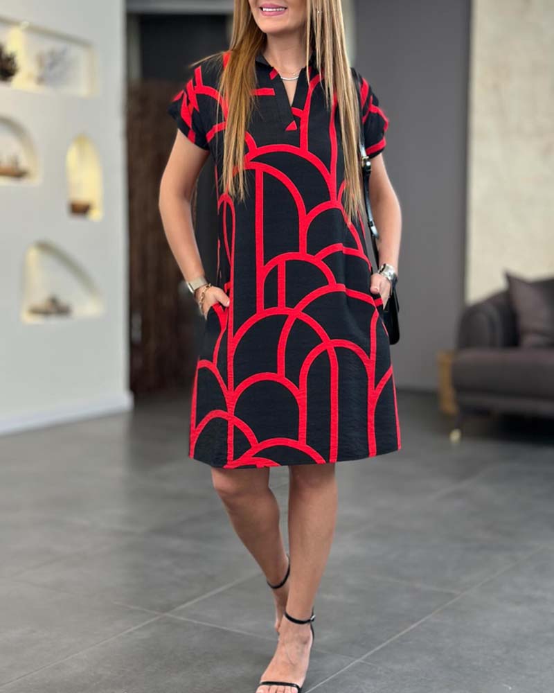 Graphic Print T-Shirt Dress | Relaxed Fit Cotton Blend | Bold Everyday Style