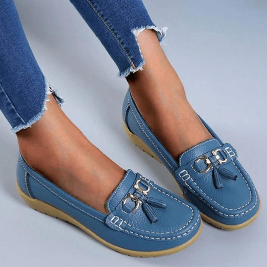 Comfort Loafers with Tassel Detail | Cushioned Walking Flats | Slip-On Everyday Shoes Canada