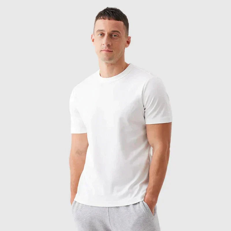 Men’s Crew Neck T-Shirt | Classic Short Sleeve Cotton Tee | Everyday Basics Canada