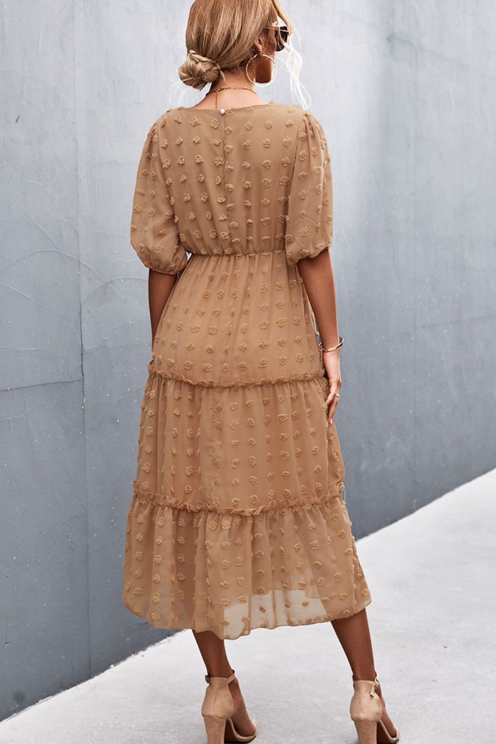 Tiered Lace Midi Dress | Elegant & Flowy | Perfect for Special Occasions