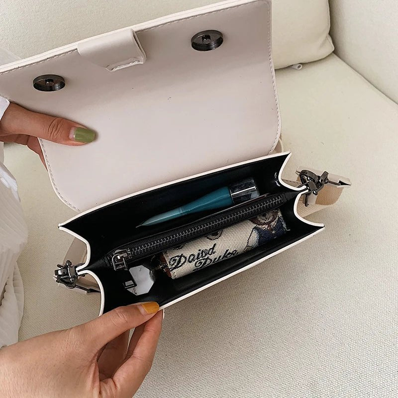 Compact Crossbody Bag | PU Material | Polyester-Cotton Lining | Everyday Essential