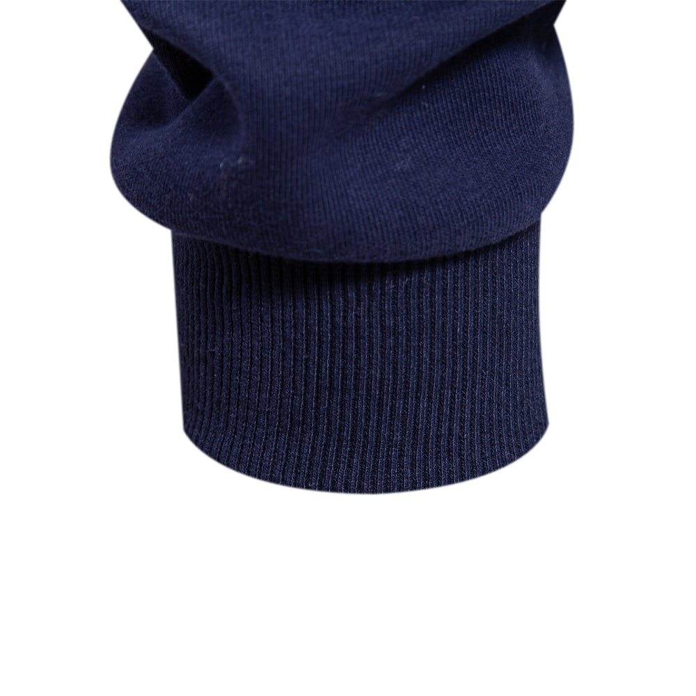 Men's Contrast Collar Polo Sweatshirt | Cotton Blend Pullover | Smart Casual Layer