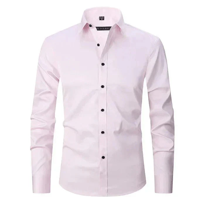 Slim Fit Dress Shirt | Button-Down Stretch Cotton | Office & Formal Essential