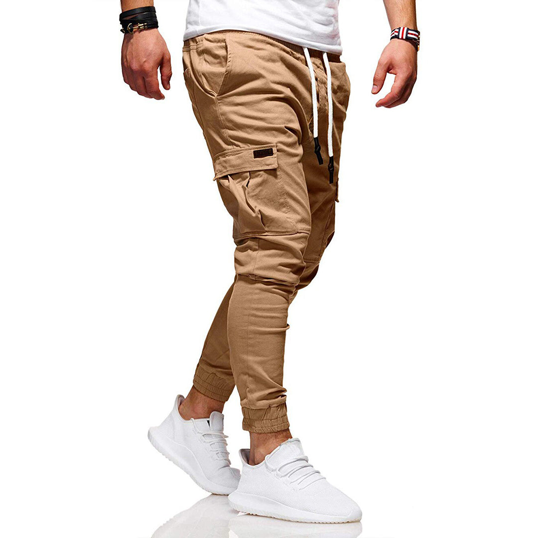 Men's Jogger Cargo Pants | Stretch Waistband | Tapered Fit with Utility Pockets