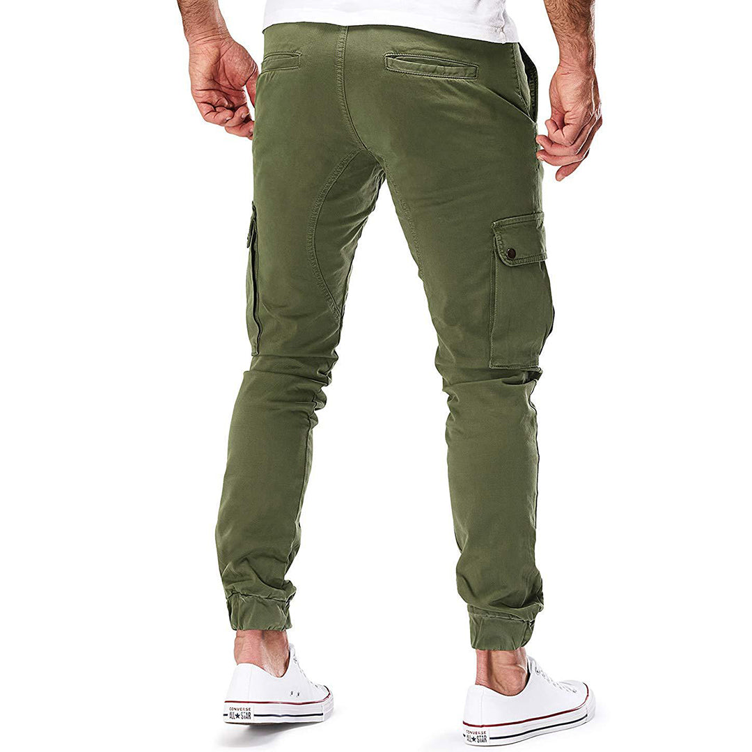 Men's Jogger Cargo Pants | Stretch Waistband | Tapered Fit with Utility Pockets
