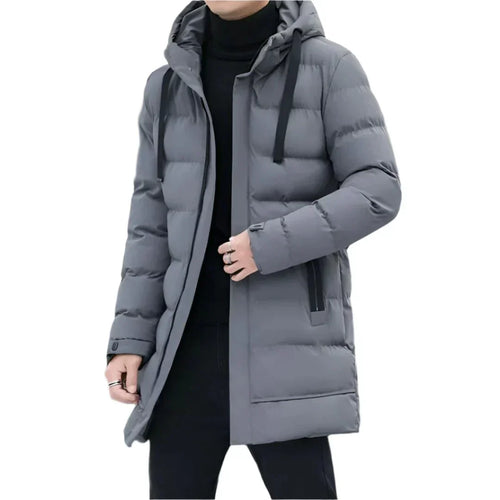Men’s Lightweight Hooded Puffer | Water-Resistant Winter Jacket