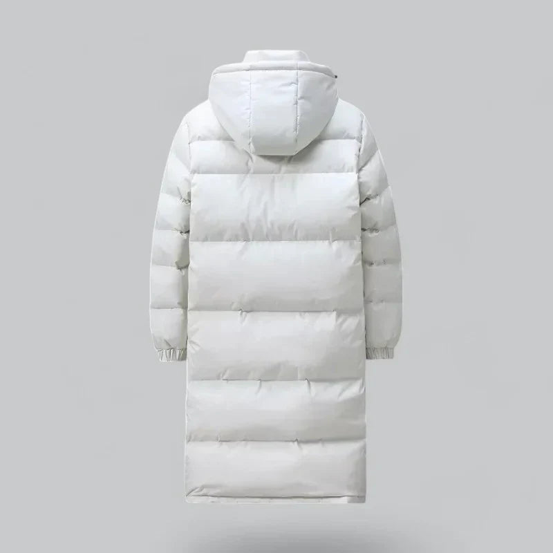 Long Down Puffer Coat | Hooded Winter Parka | Warm Insulated Outerwear