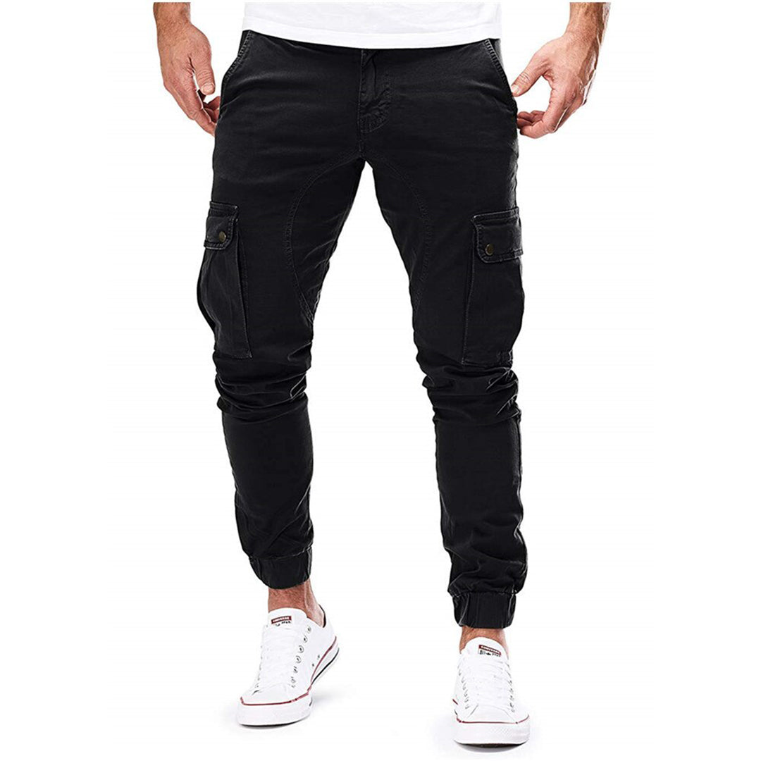 Men's Jogger Cargo Pants | Stretch Waistband | Tapered Fit with Utility Pockets