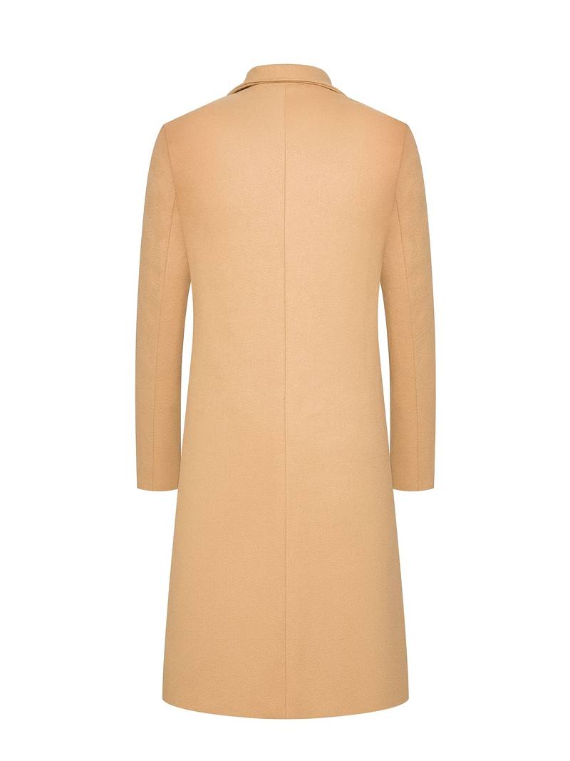 Classic Long Wool Coat | Tailored Fit | Warm Winter Outerwear | Elegant Minimalist Design