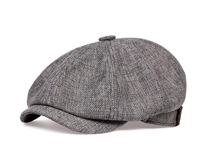 Men’s Vintage Newsboy Cap | Wool-Blend Flat Cap | Classic 8-Panel Gatsby Style