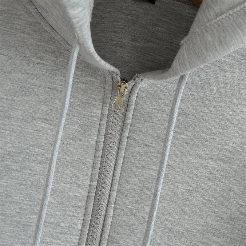 Men’s Oversized Zip Hoodie | Minimalist Full-Zip Fleece | Casual Streetwear Essential