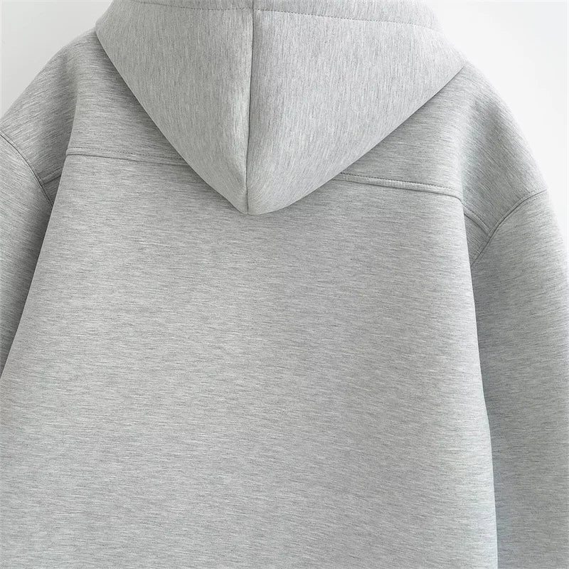Men’s Oversized Zip Hoodie | Minimalist Full-Zip Fleece | Casual Streetwear Essential