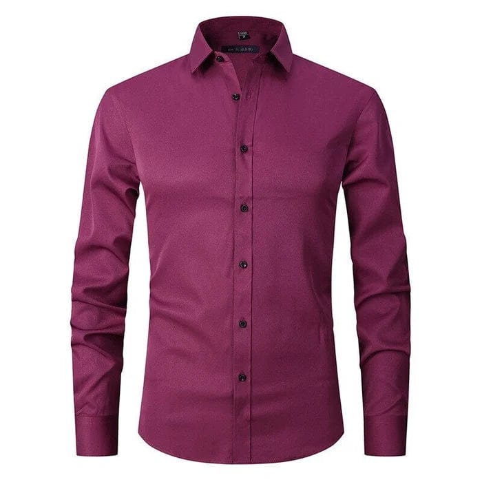 Men’s Slim-Fit Button-Down Shirt | Stretch Cotton | Casual-Dress Essential