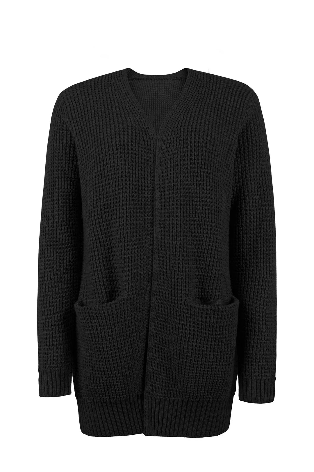 Women's Open Front Knit Cardigan | Lightweight Textured Sweater | Relaxed Fit