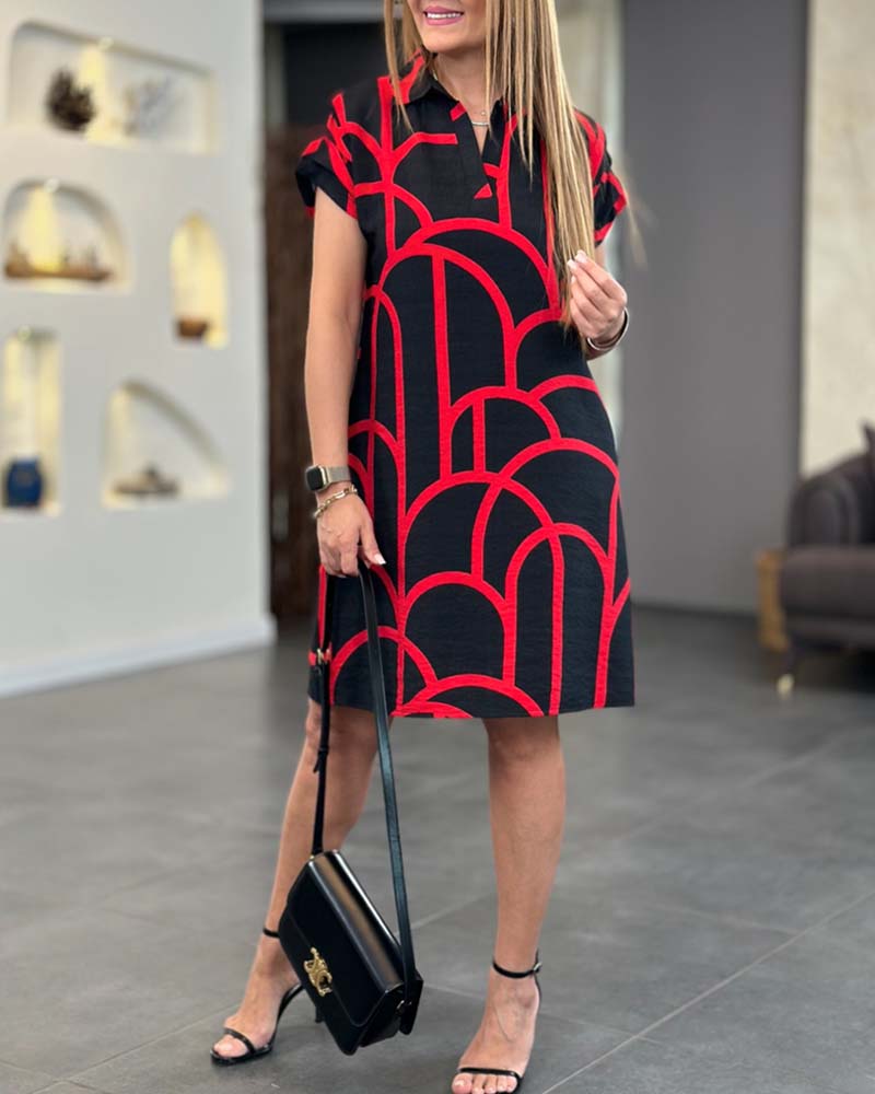 Graphic Print T-Shirt Dress | Relaxed Fit Cotton Blend | Bold Everyday Style