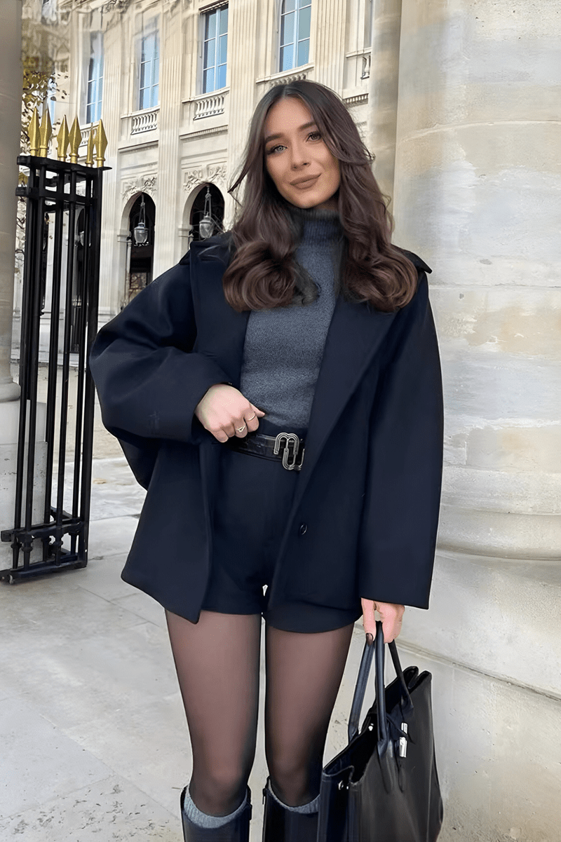 Oversized Wool-Blend Cape Coat | Elegant & Chic | Minimalist Style | Sophisticated Layering
