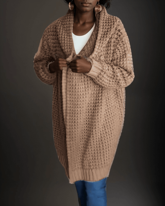 Chunky Knit Cardigan | Multicolour | Casual Wear | Wool Blend