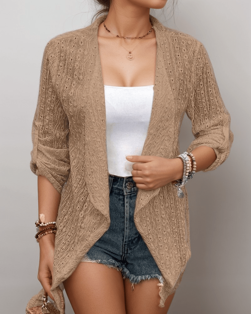 Embroidered Summer Cardigan | Multicolour | Casual | Relaxed fit