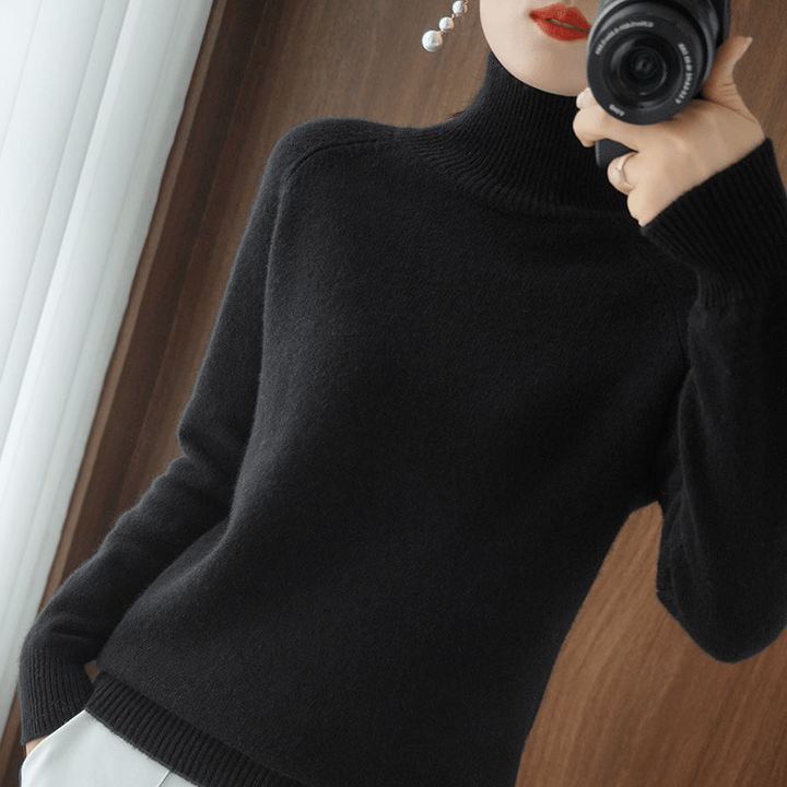 Classic Turtleneck Knit | Slim Fit Silhouette | Soft Ribbed Collar