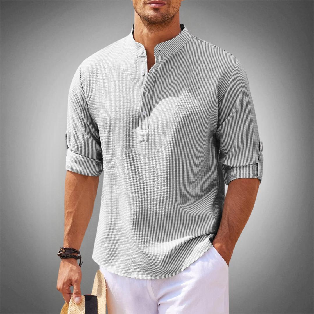 Men’s Henley Shirt | Lightweight Casual Pullover | Everyday Summer Layer