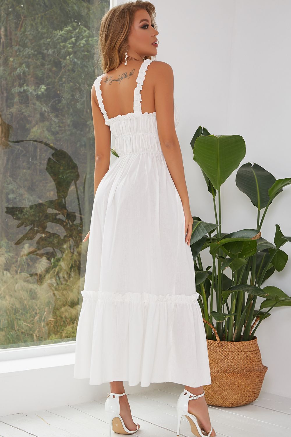 Elegant Tiered Maxi Dress | Lightweight Cotton Blend | Summer Formal & Casual Style