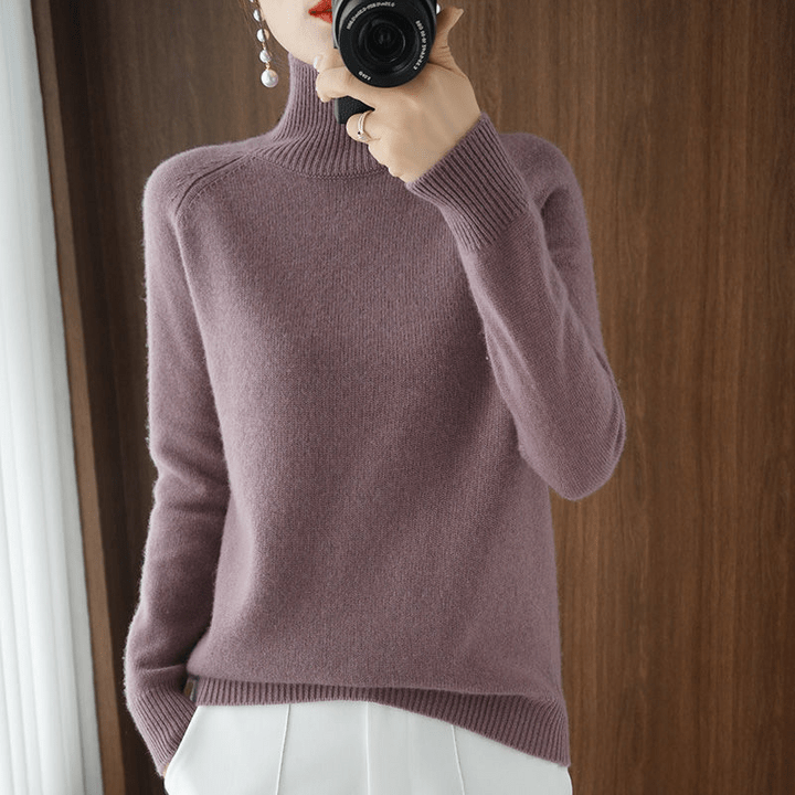 Classic Turtleneck Knit | Slim Fit Silhouette | Soft Ribbed Collar