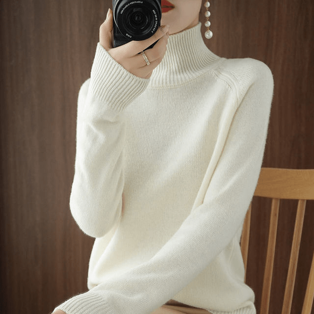 Classic Turtleneck Knit | Slim Fit Silhouette | Soft Ribbed Collar