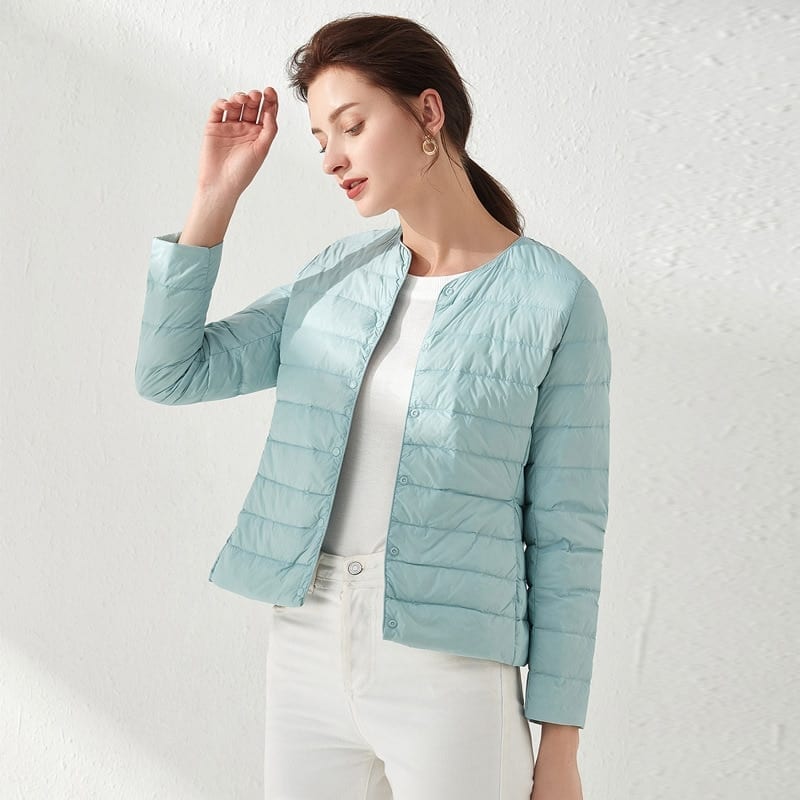Lightweight Quilted Jacket | Packable Design | Water-Repellent Fabric | Spring Layering