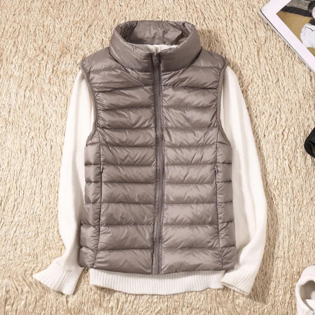 Lightweight Quilted Vest | Sleeveless Puffer with Zip Closure | Slim Fit Layer