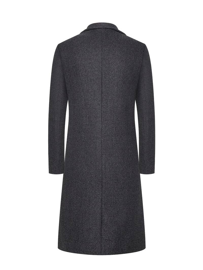 Classic Long Wool Coat | Tailored Fit | Warm Winter Outerwear | Elegant Minimalist Design
