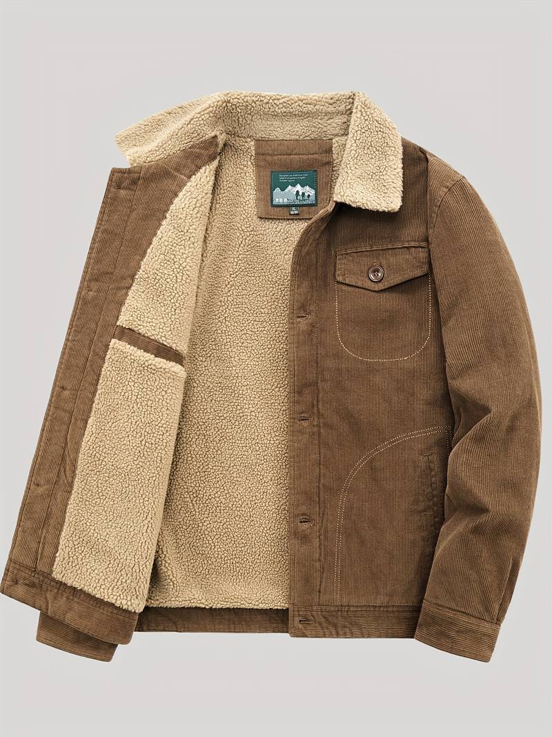 Men's Corduroy Sherpa-Lined Jacket | Warm & Durable | Classic Workwear