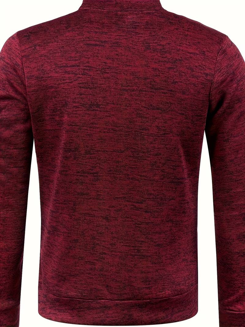 Men’s Zip-Up Knit Track Jacket | Lightweight Layer | Sport-Casual Fit