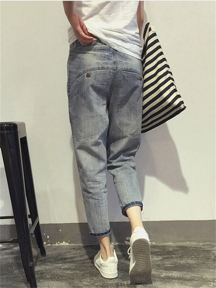 Relaxed Fit Boyfriend Jeans | Light Wash Denim | Everyday Casual Style