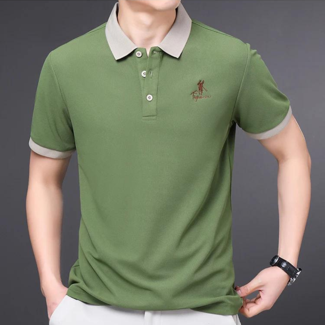Men’s Polo Shirt | Short Sleeve Cotton Blend | Casual Summer Top