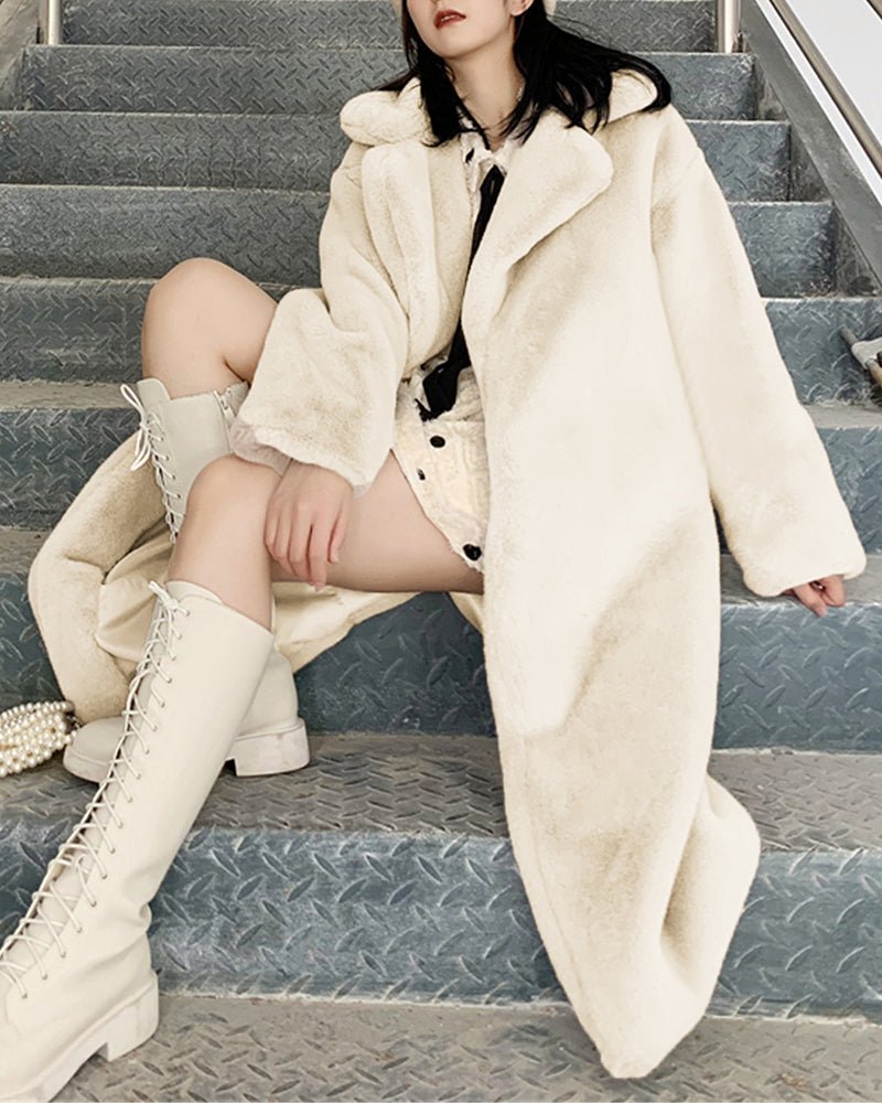 Luxe Oversized Faux Fur Coat | Ultra-Soft Warmth | Longline Design | Winter Glam