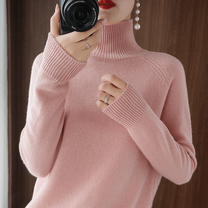 Classic Turtleneck Knit | Slim Fit Silhouette | Soft Ribbed Collar