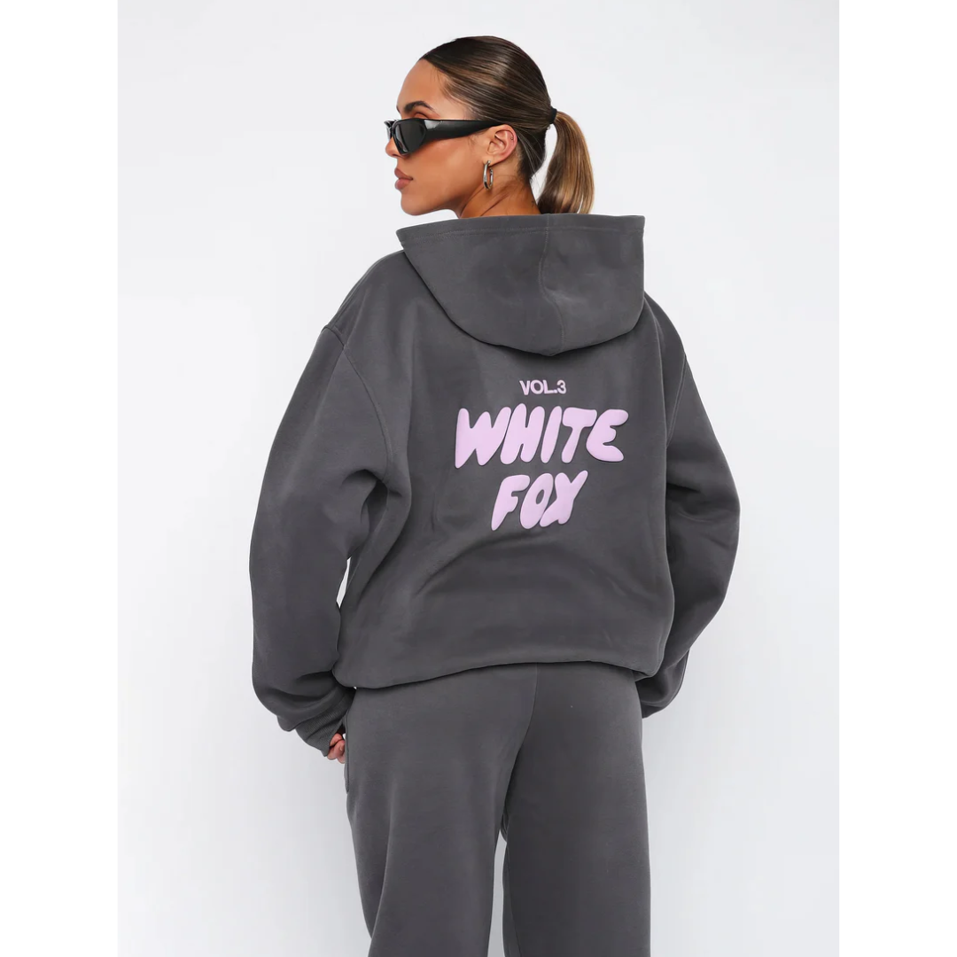 Oversized Graphic Hoodie | “White Fox Vol.3” Printed Pullover | Casual Streetwear Canada