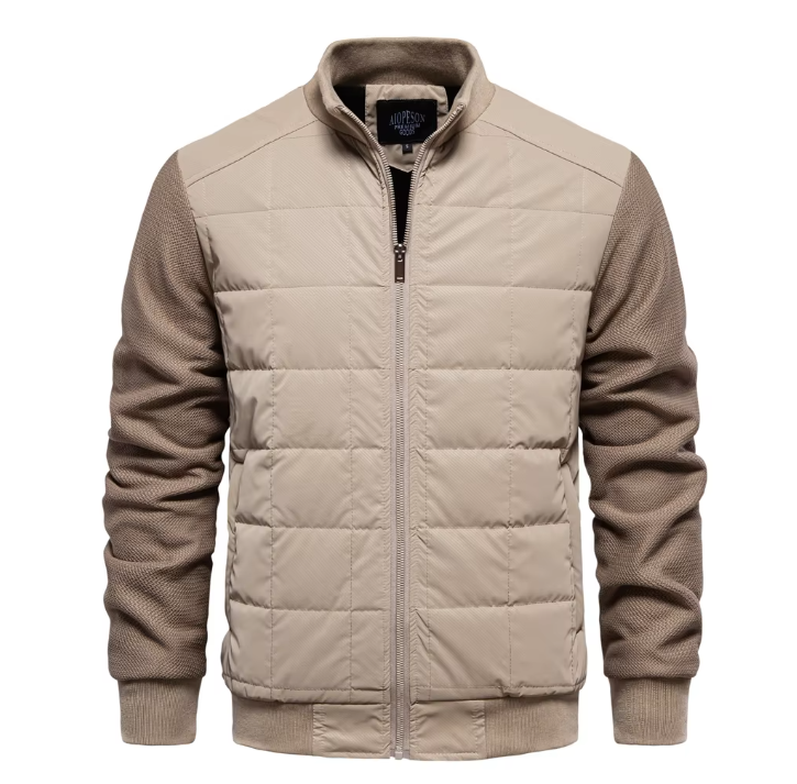 Men’s Quilted Bomber Jacket | Lightweight Insulated | Transitional Outerwear