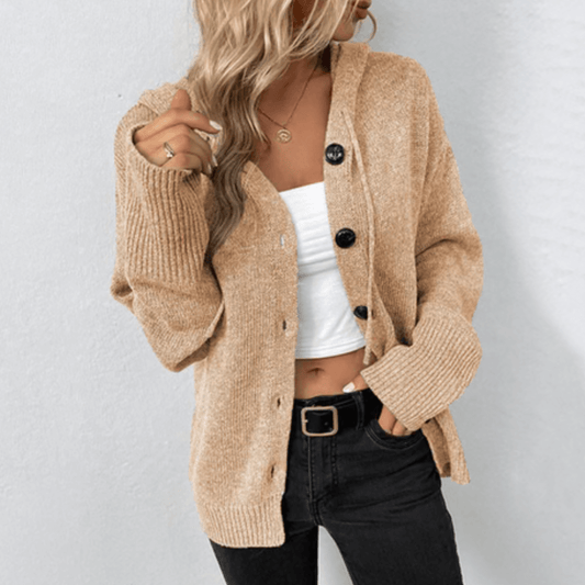 Chunky Knit Button Cardigan | Ribbed Cuffs | Relaxed Fall Layer
