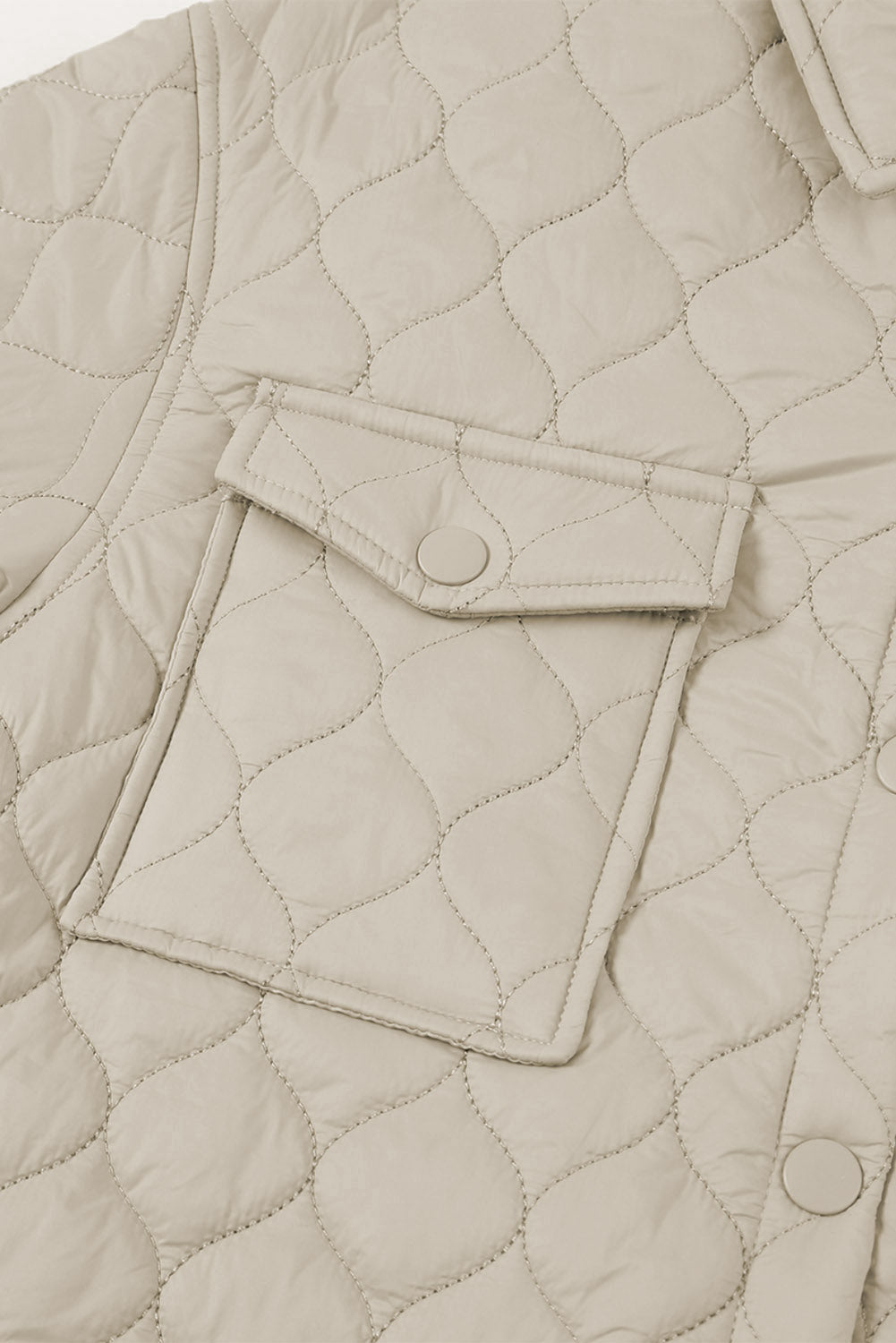 Quilted Button-Up Shacket | Lightweight Warmth | Oversized Fit | Casual Style