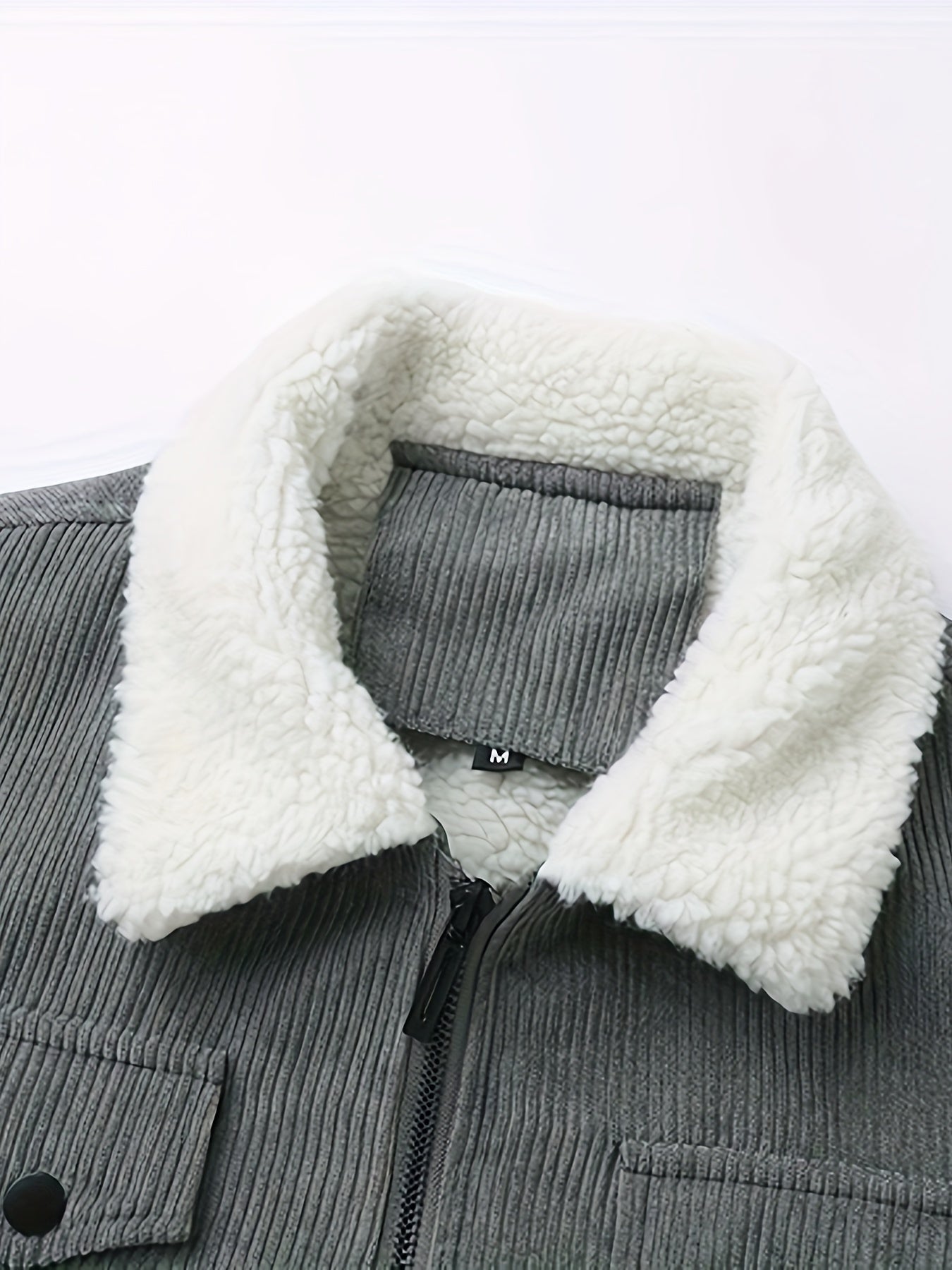 Men's Corduroy Sherpa Trucker Jacket | Lined Outerwear | Fall-to-Winter Layer