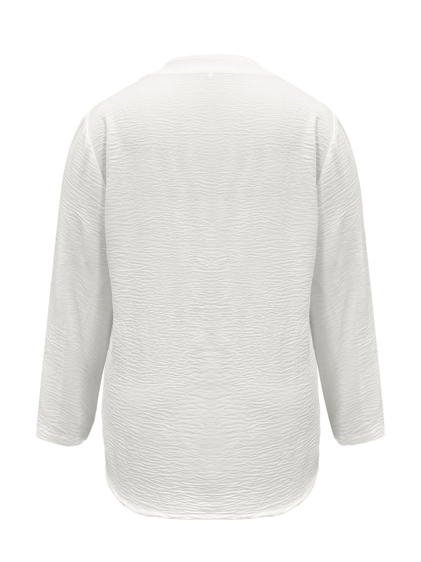 Women's Embroidered Blouse | Textured Cotton with Button Detail | Lightweight Top for Spring and Summer