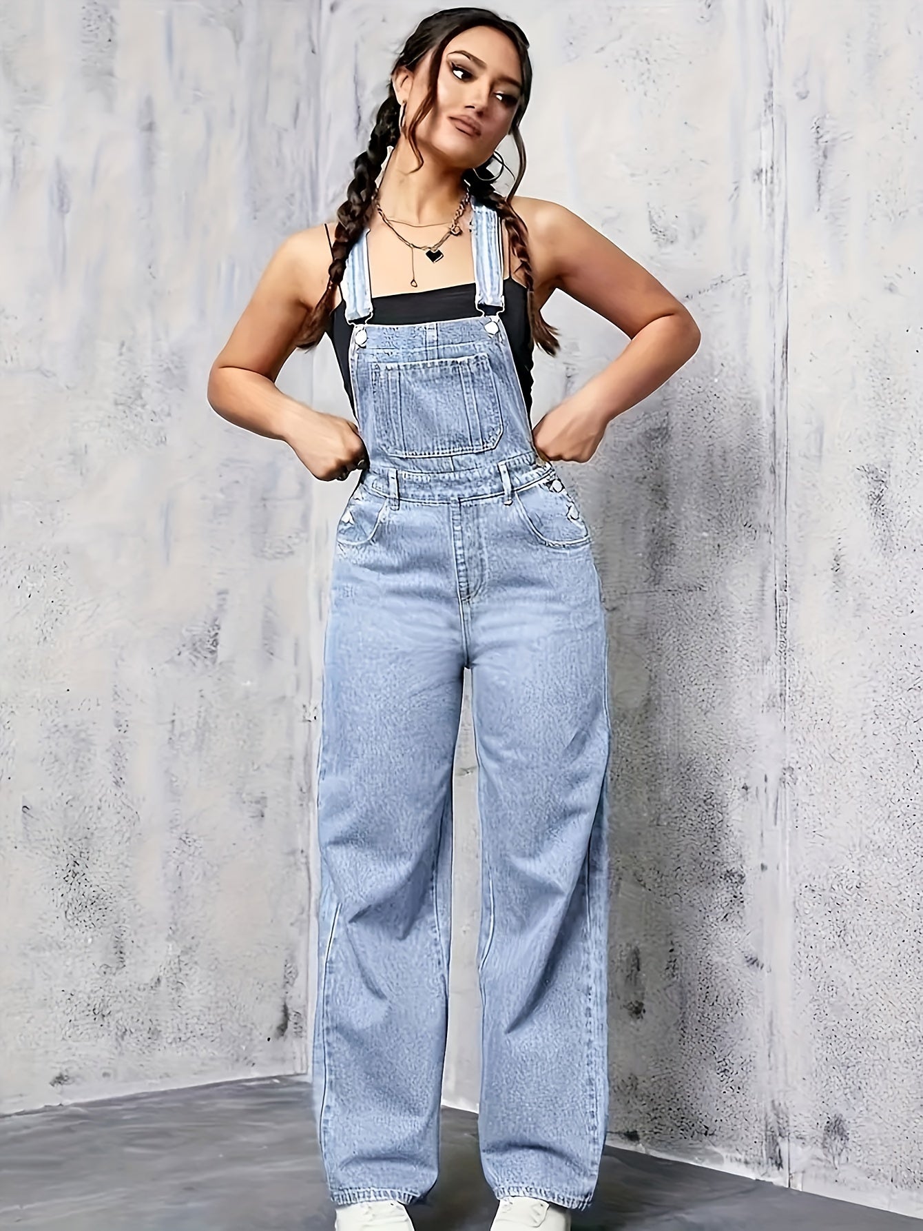 Classic Denim Overalls | Relaxed Fit | Adjustable Straps