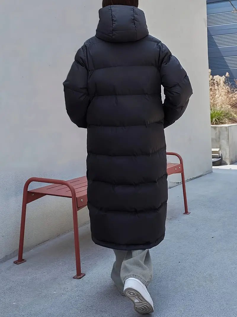 Longline Oversized Puffer Coat | Ultra-Warm Insulated Design | Sleek & Modern | Winter Outerwear