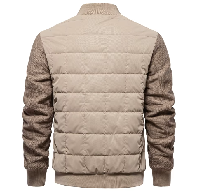 Men’s Quilted Bomber Jacket | Lightweight Insulated | Transitional Outerwear