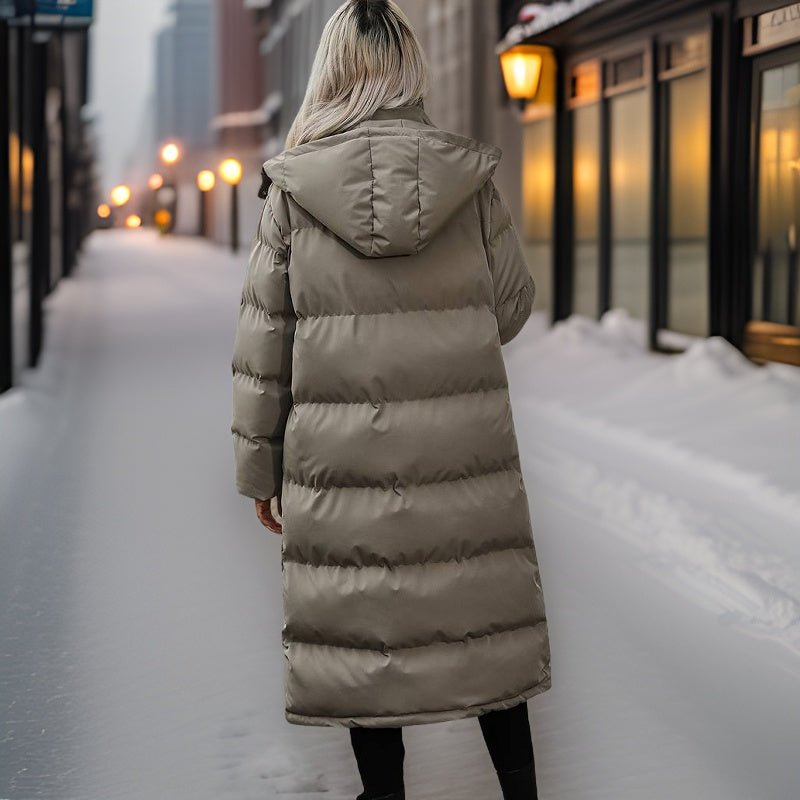 Longline Puffer Coat | Insulated Winter Jacket | Hooded Design
