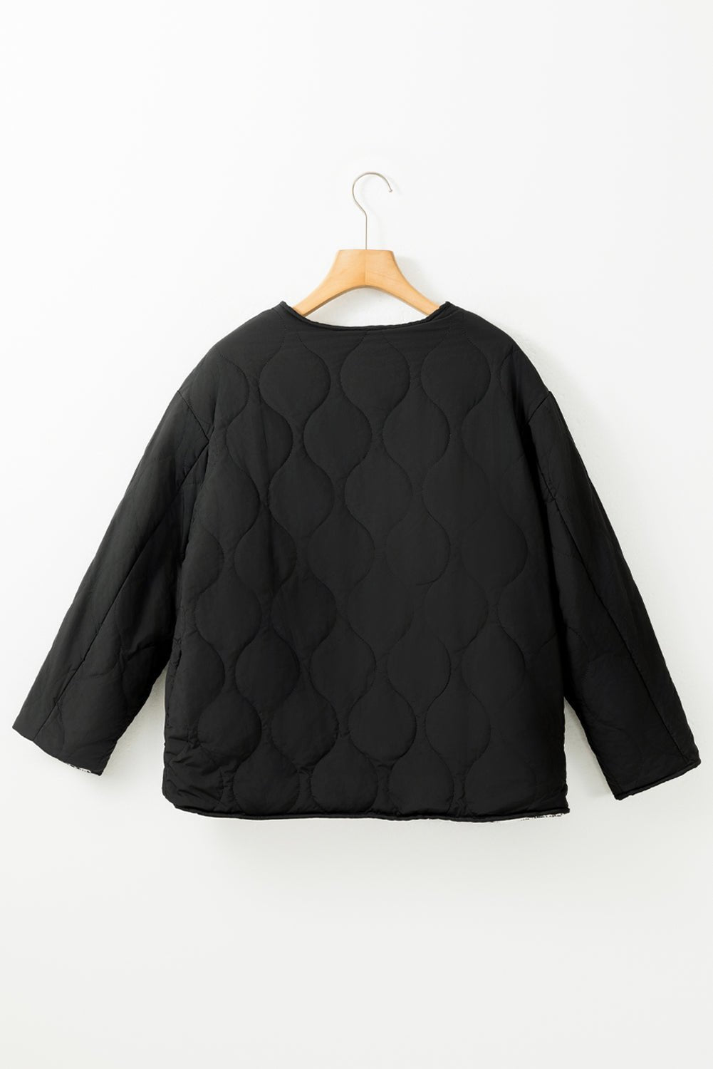 Reversible Quilted Jacket | Sherpa Lining | Snap-Button Closure | Versatile Warmth