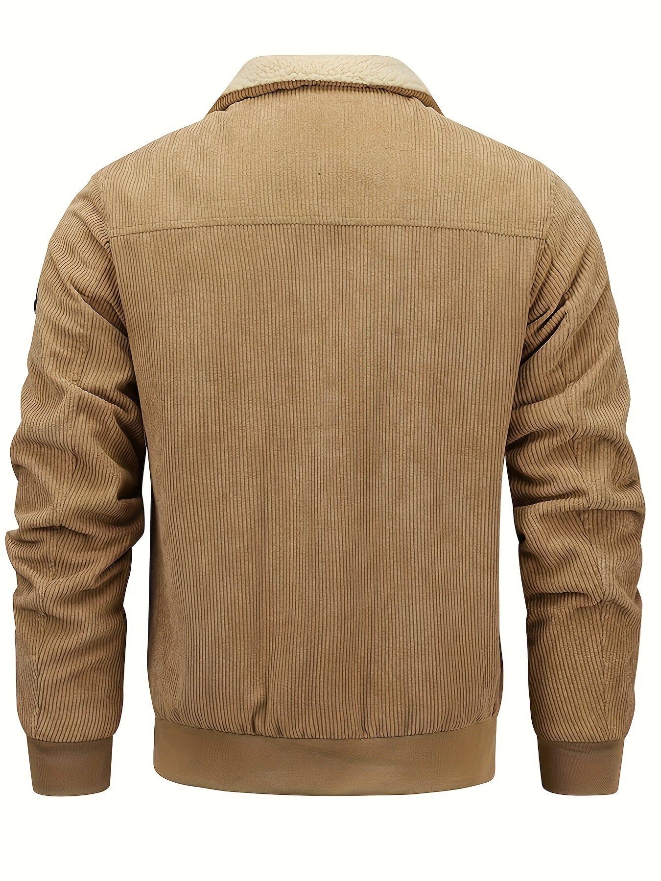 Men's Corduroy Sherpa Trucker Jacket | Lined Outerwear | Fall-to-Winter Layer