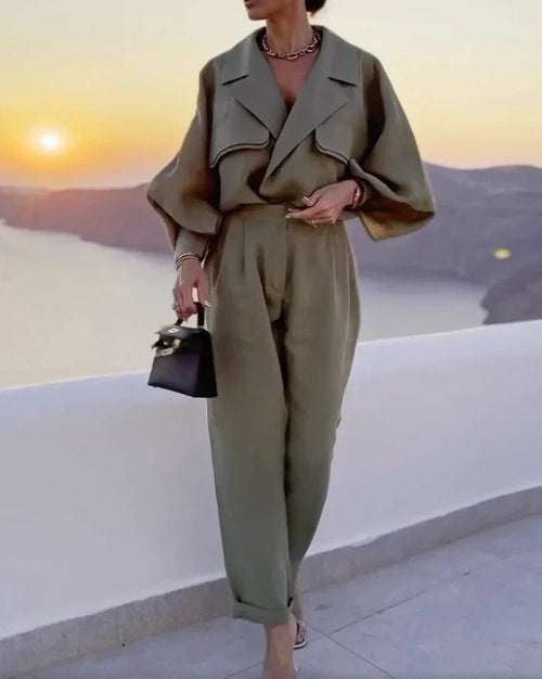 Elegant Utility Jumpsuit | Belted Waist | Relaxed Fit | Day-to-Night Style